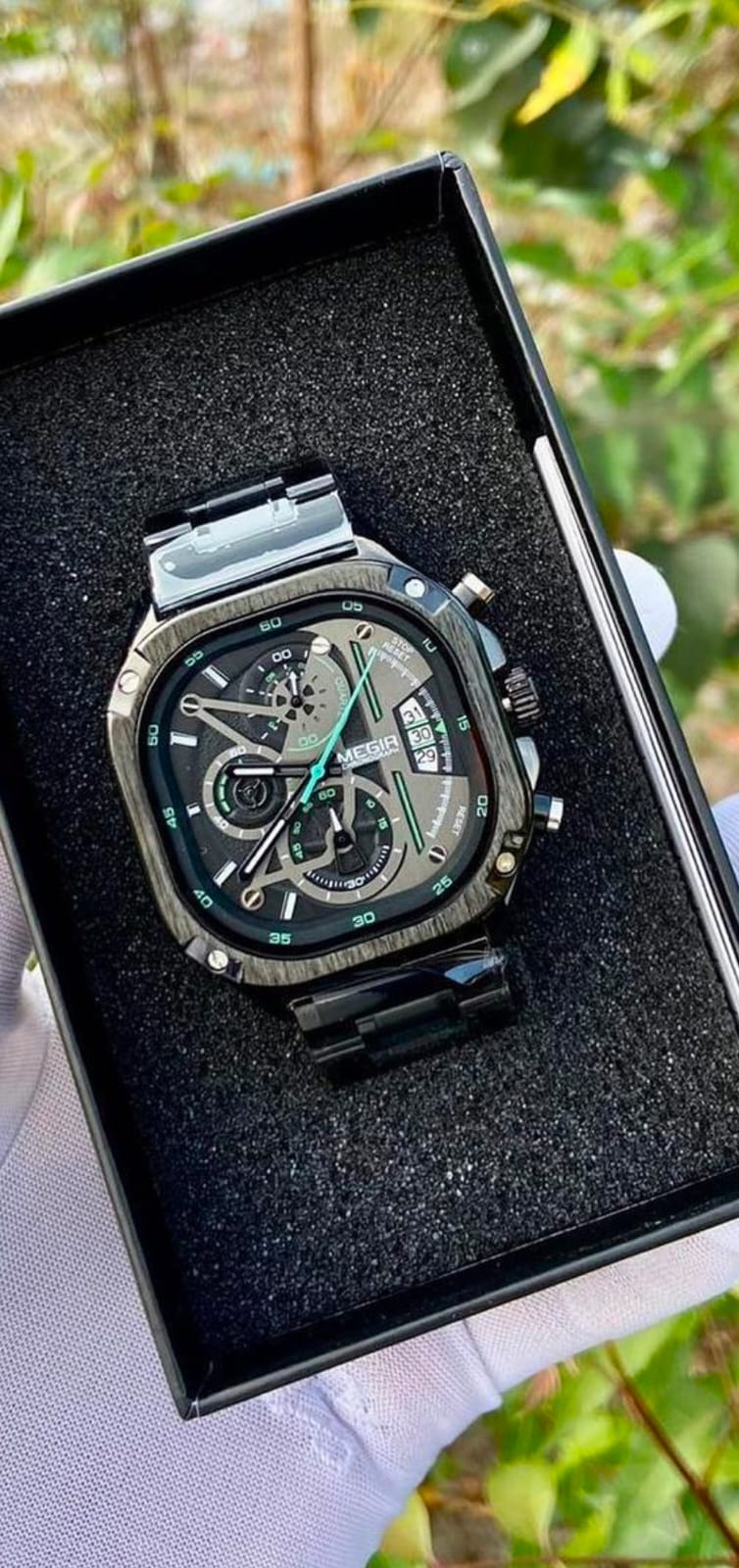 MEGIR Black Chronograph Men’s Watch